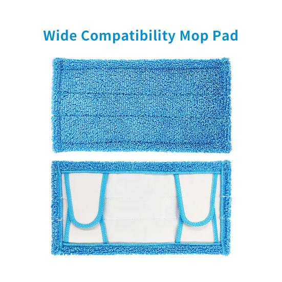 Mop Cloth Replaceable Wet/Dry Use Water Absorption Soil Grasping Ability Detachable Wide Compatibility Mop Pad for Swiffer Sweeper