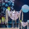 Painted Beauty Mask Masquerade Mask Party Mask Aesthetic Mask Mechanical Half Face Mask for Halloween Christmas Cosplay