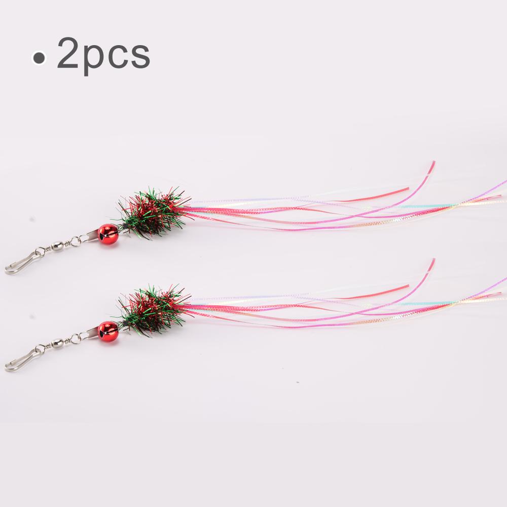 Red Green Tassel Bright Silk Replace Head Of Cat Teaser Cat Toys Pet Toy