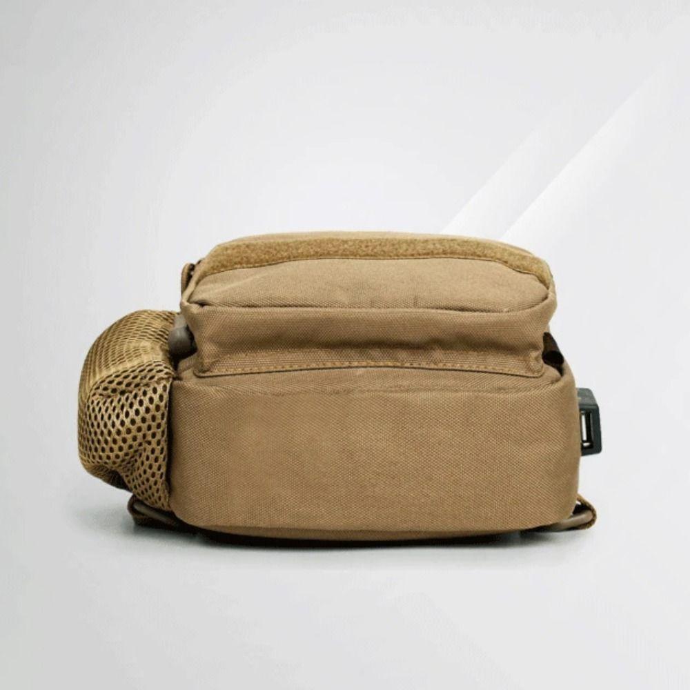 With Water Bottle Holder Chest Sling Bag Small Men's Crossbody Bag Shoulder Backpack  Hiking