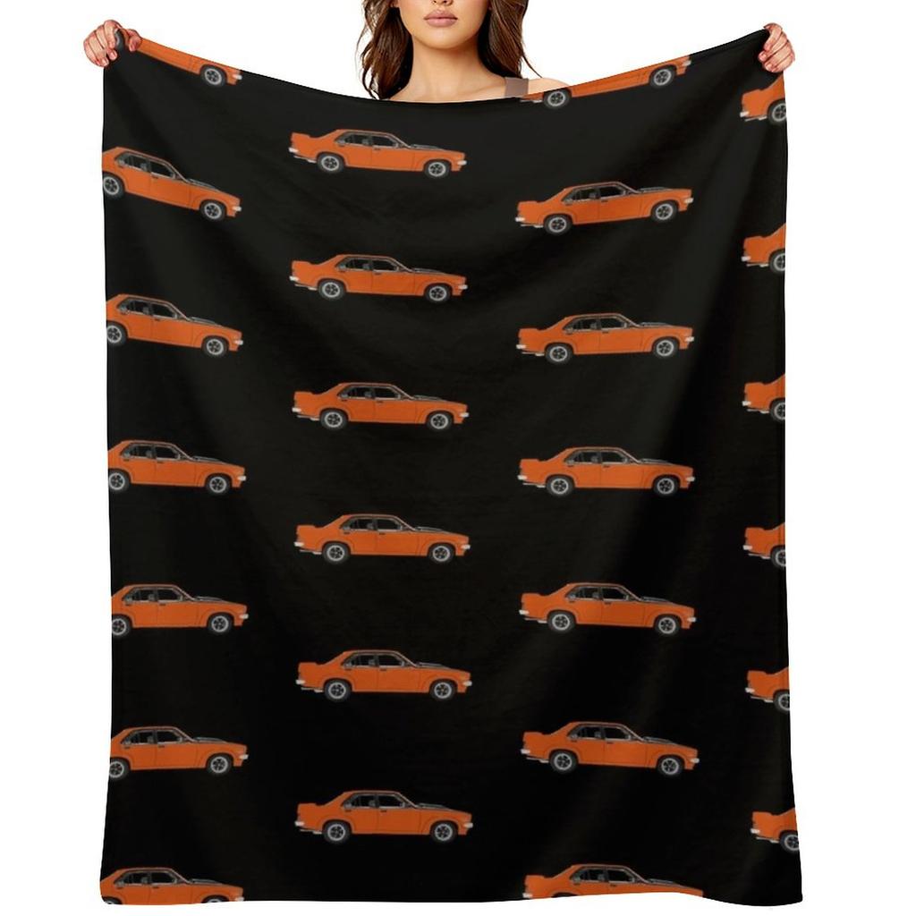 LH Holden Torana SLR/5000 1974 Saffron Orange on Black Throw Blanket christmas decoration Hairy manga Soft Blankets