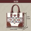 Ny etnisk stil bohemsk dameveskesett Retro lerret Horisontalt kvadratisk kvinnelig tøyveske Moteutskrift Bærbar messenger bag for damer med lommebok