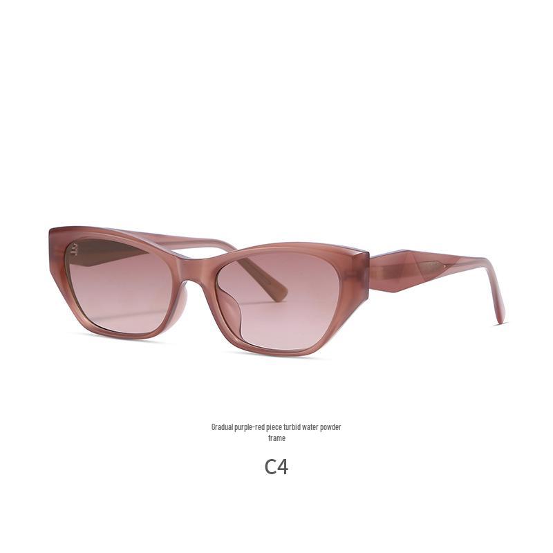 Unisex Trendy Runway Street Style Sunglasses - Small Metal Frame