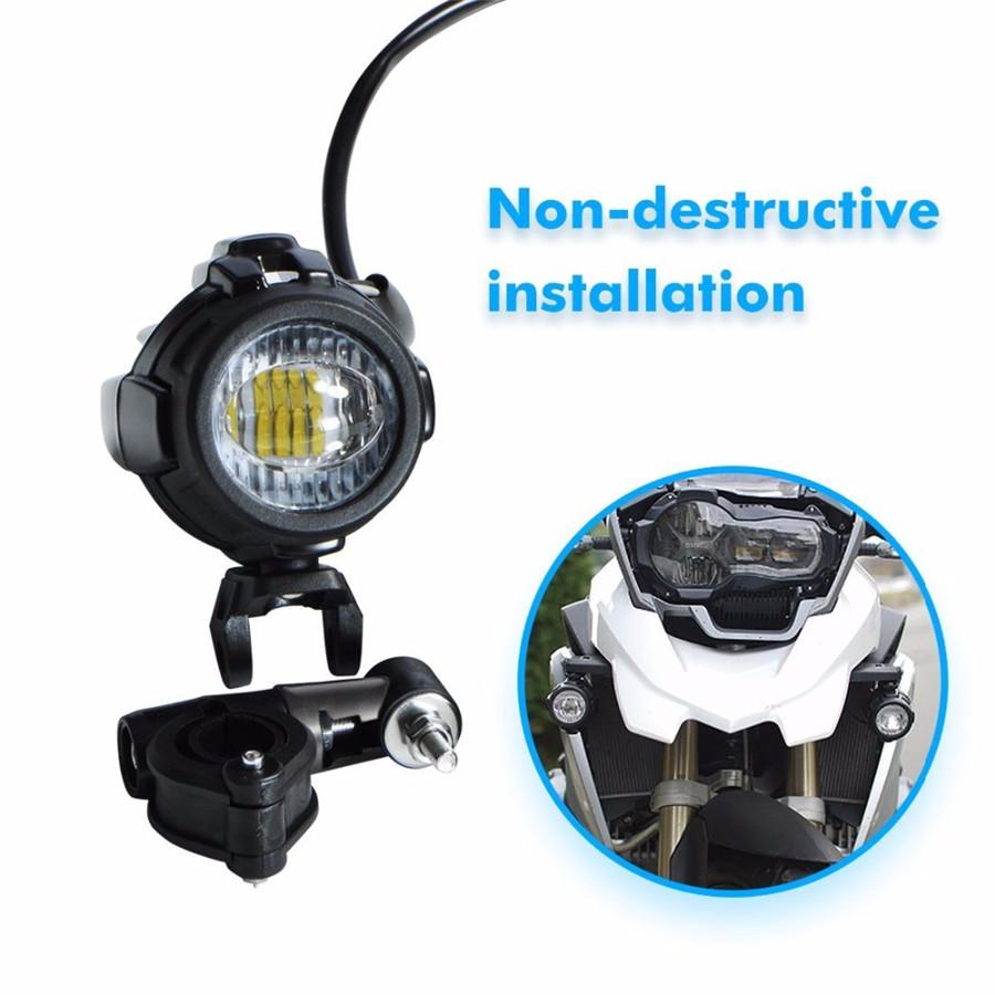 2 Pcs Motorcycle Bike LED Head Fog Driving Light 40W For BMW R1200GS/ADV F800GS