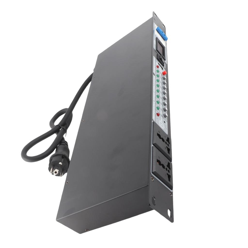 Power Sequencer Professional 10 Channel Power Sequence Controller with Digital Voltage Display for Stage Amplifier