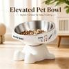 Stainless Steel Elevated Cat Bowl Non-slip Raised Pet Bowl Durable Pet Feeding Bowl  Cats Dogs