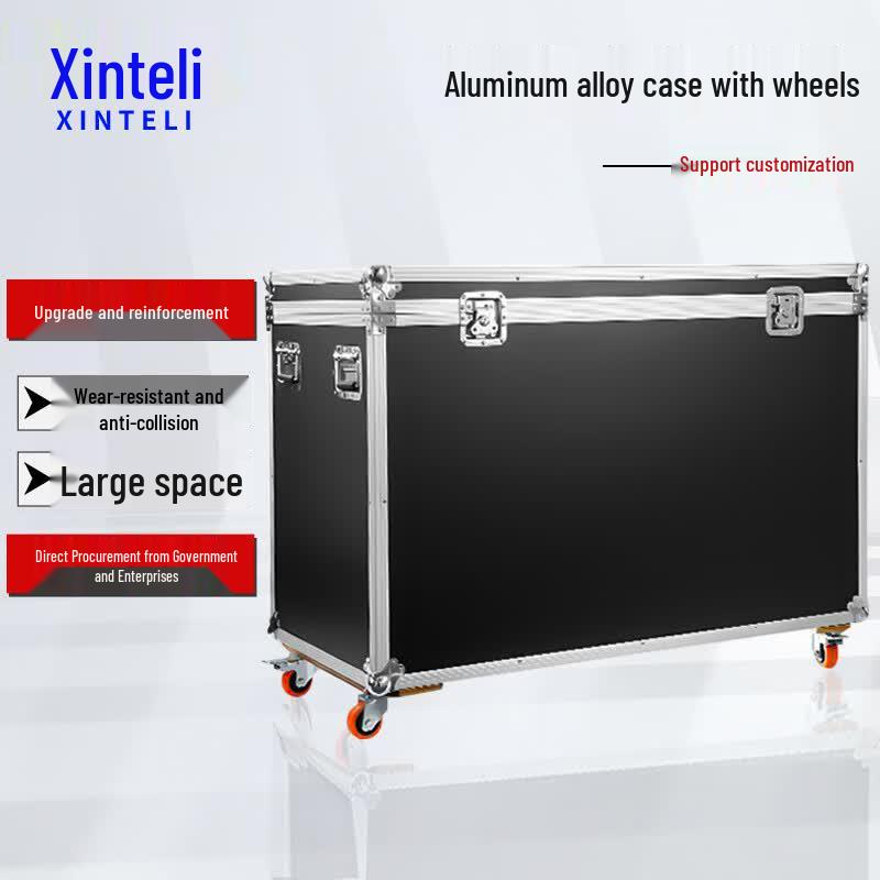 Алюминиевый кейс Xinteli для полетов и оборудования на колесах чёрный