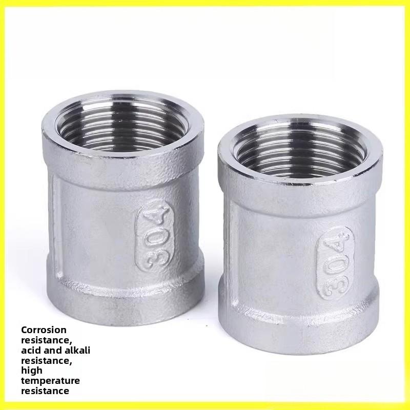 Acessórios de Tubo de Fio Interno de Aço Inoxidável 304 Braçadeira Rosca Fundida Cabeça Direta 1/2'' 3/4'' 1'' 1.2'' 1.5'' 2'' DN8/10/15/20