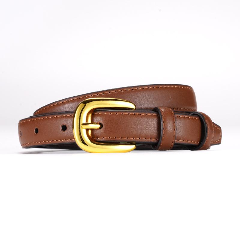 Women's Belt, Pin Buckle, Small Belt, Small Clear Female Slim Korean Style Lady's Belt Belt