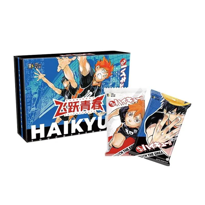 New Haikyuu Booster Box Cards Hinata Shoyo Kageyama Tobio Tsukishima Hotaru LR GMR Anime Character Collection Cards Toys Gifts