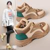 Women's Winter Chunky Platform Sneakers Lace-Up Warm Snow Boots Non-Slip Ankle Booties With Faux Fur Lining Comfort Walking Short Boot Shoes for Women