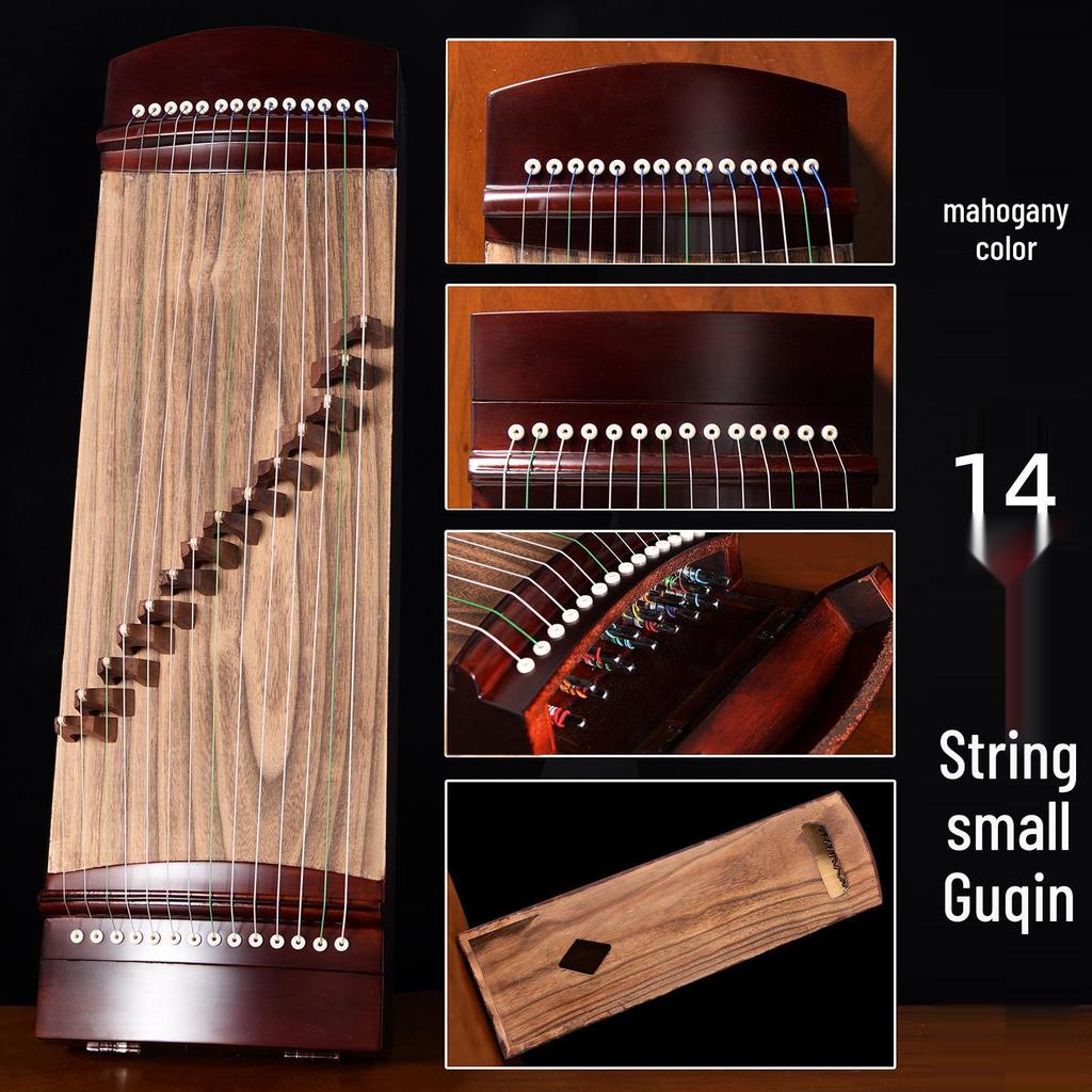 Mini Guzheng Portabil cu 14 Corzi pentru Copii – Instrument de Practică pentru Începători 70CM