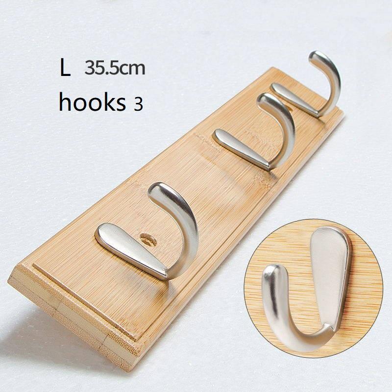 3/4/ Wooden Wall Hooks Wall Clothes Hooks Door Hooks Home Decor Hanger Hooks Kitchen Bathroom hooks