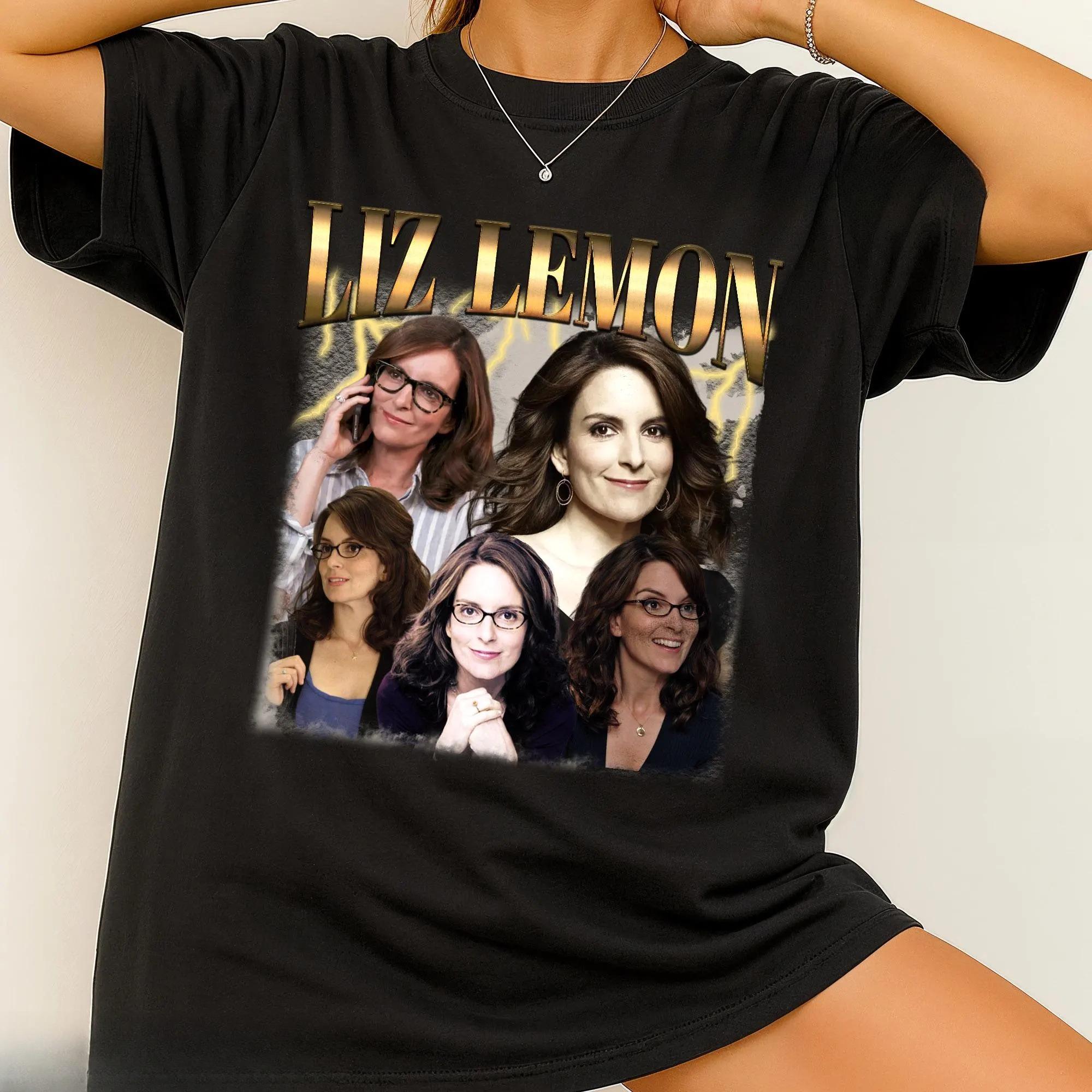 

Liz Lemon Printed Womens Tshirt SpringSummer Fashion Trend Pure Cotton Top Neutral Round Neck Short Sleeve Tshirt S
