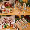 Artistic Wood Gingerbreads Man Ornament Delicate Wood Gingerbreads Man Hanging Ornament Charm For Family Holiday Fun