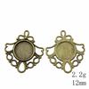 Valentine's Day Accessories For Making Jewelry Fit Round 12mm Glass Cabochon Base Setting Tray Accessories Parts Women's Clothing Bag Accessories