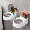 Wall-Mounted Ashtray with Lid and Phone Storage Box for Bathroom or Bedroom