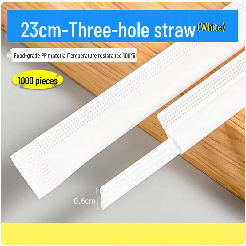 Shengbilai Disposable Flat Slanted Straw