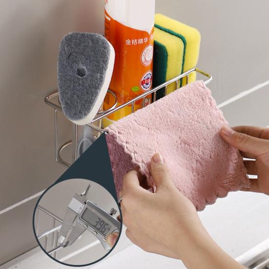 Suport Burete Organizator Caddy pentru Chiuveta de Bucătărie Capacitate Portantă Mare Design Gol Ușor de Instalat Raft Organizator Caddy pentru Chiuvetă