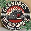 Hot Rod Car Metal Wall Art Vintage Garage Decor Rustproof Aluminum Sculpture
