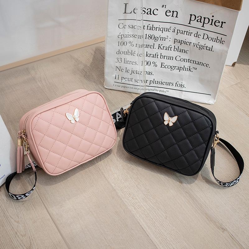 Rhombus camera bag 2025ladies bag fashion bag women's messenger mobile phone bag shoulder small square bag