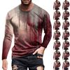 Halloween Printed Men's Long-sleeved Top T-shirt Casual Daily Wear