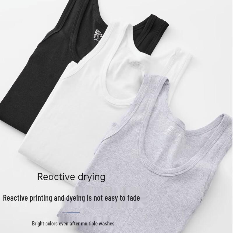 Lonsa Men's Pure Cotton Sleeveless Undershirt Vest