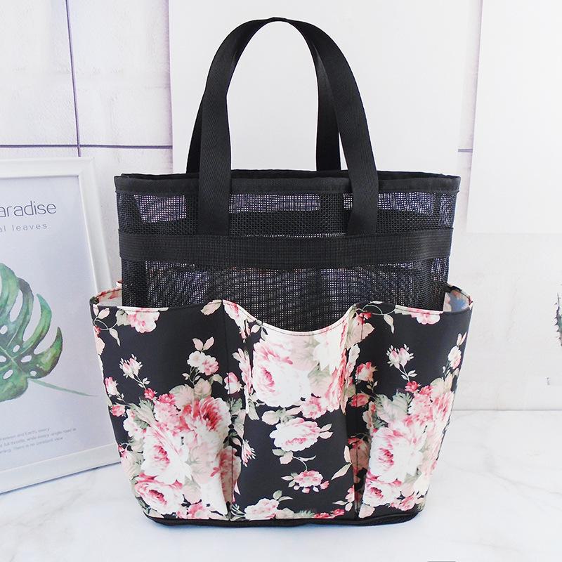 Женская переносная складная сетчатая корзина для ванны Хранение ручных туалетных принадлежностей для фитнеса плавания и купания large 1160₽