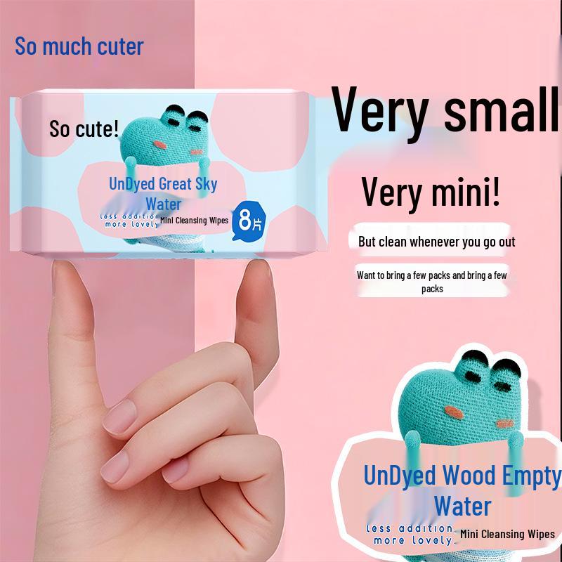 Salviettine Umidificate Portatili Kewodo per Bambini - Mini Confezione per Mani, Bocca e Glutei