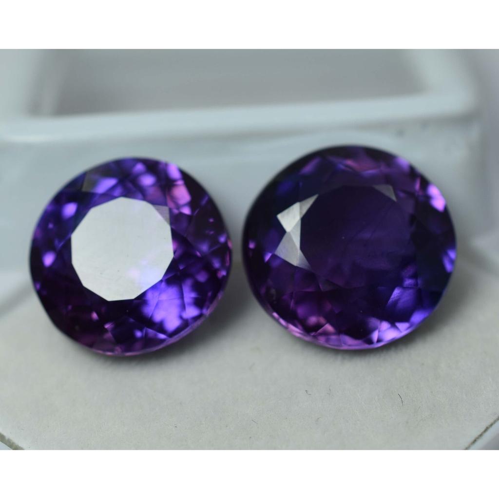 Natural Purple Tanzanite Loose Gemstone 8 To 10 Ct Round Cut for Jewelry Making and Gem Collections
