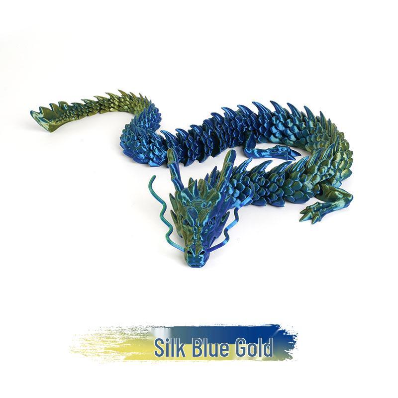 3D Printed Chinese Dragon Egg Ornament Toy Figurine Gift Craft