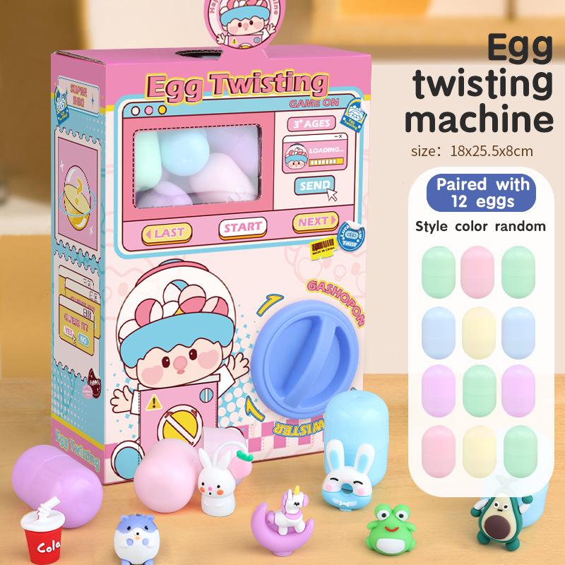 Machine Claw For Kids Child Fun Egg Twisting Machine Toys Capsule Surprise Gift Christmas Doll Machine Toy Optional Egg Refill