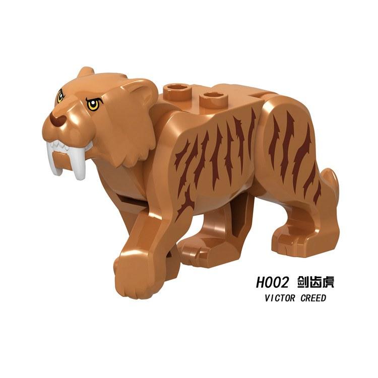 Tierfiguren Dinosaurier Tiger Hai Wolf Affe Giraffe Dinosaurier Figur Modell Bausteine Spielzeug für Kinder Kinder Geschenke
