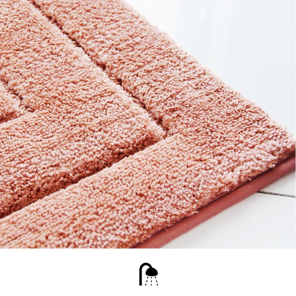 Circular Jacquard Bathroom Cashmere Thickening Mat Bath Non-slip Carpets In Wash Basin Bathtub Floor Rug Shower Room Doormat Memory Foam 3D Pad