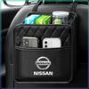 Car Organizer Storage Box Phone Pocket Pouch Back Seat Hanging Storage Bag For Nissan Nismo Tiida Sylphy Teana X Trail T30 T32 Almera Qashqai J10 J11