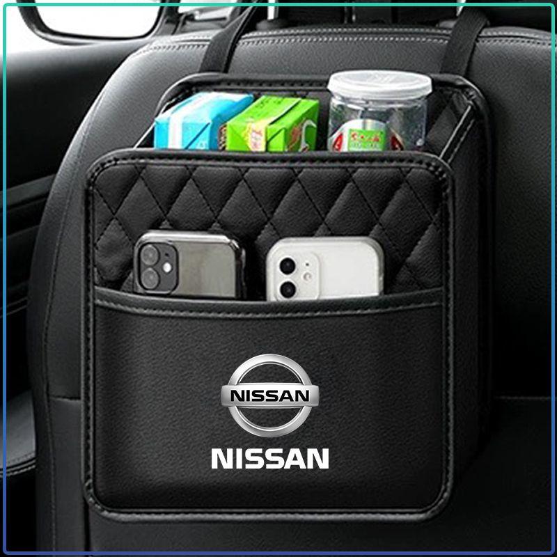 Car Organizer Storage Box Phone Pocket Pouch Back Seat Hanging Storage Bag For Nissan Nismo Tiida Sylphy Teana X Trail T30 T32 Almera Qashqai J10 J11