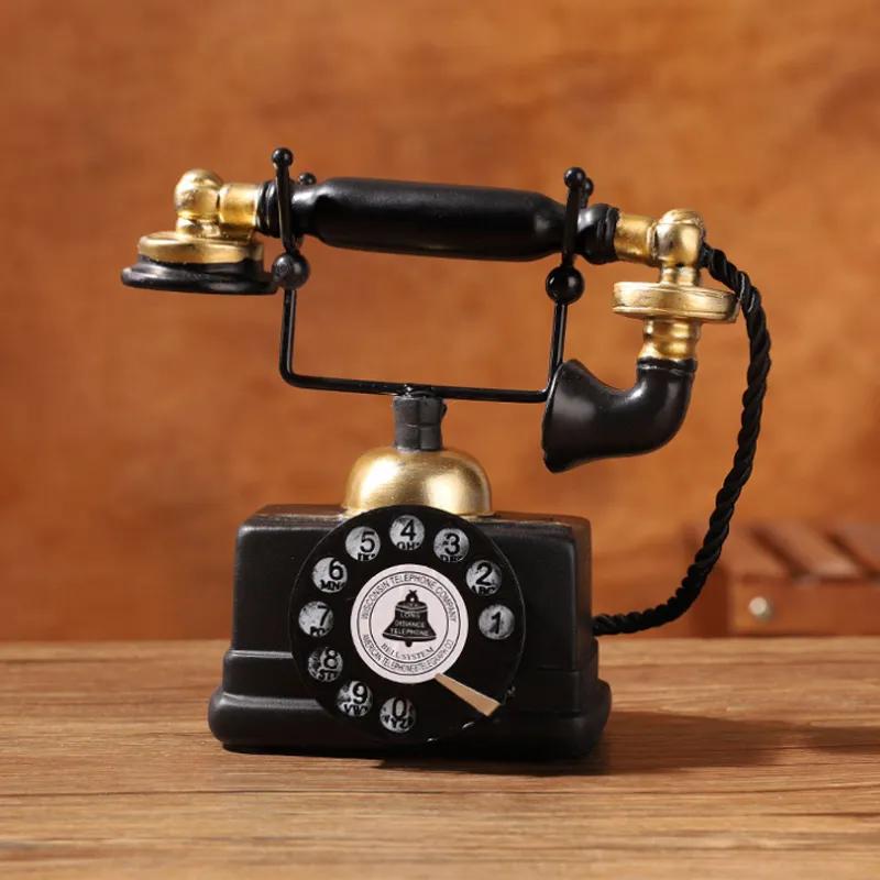 Telefon Retro American Afișaj Decorare Casă Living Vitrină Vin Bar Recuzită Shooting Model Telefon Nostalgic Ya775