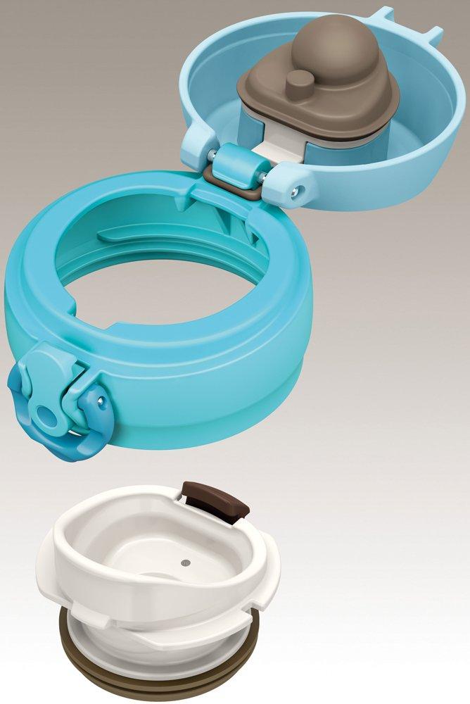 THERMOS Vacuum Insulated Portable Mug with Sky SKY One-Touch Opening, 350ml, Blue, JNL-352