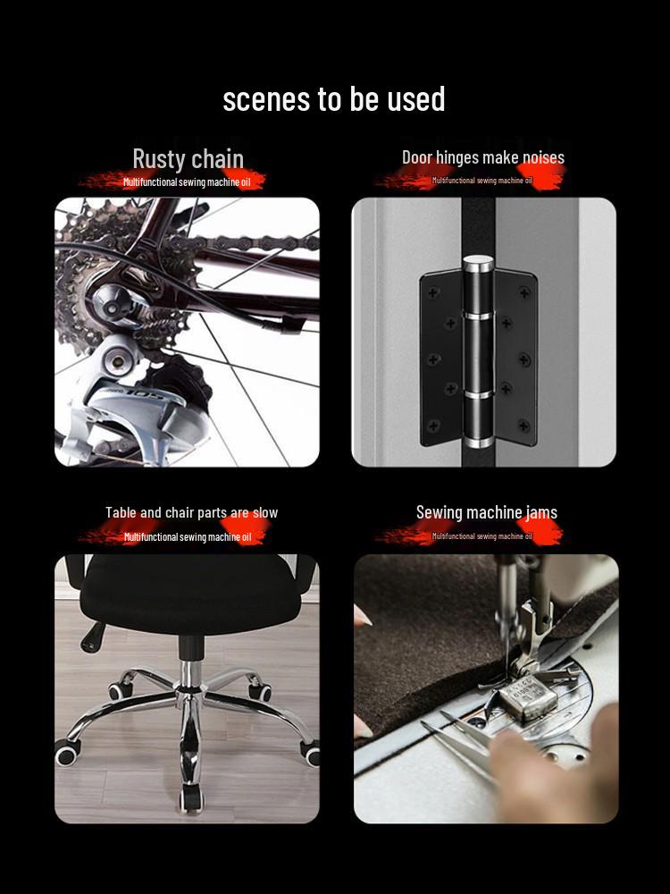 Sewing Machine & Electric Fan Oil – Lubricant for Doors, Hinges, Locks, Bearings, Gears, and Clippers