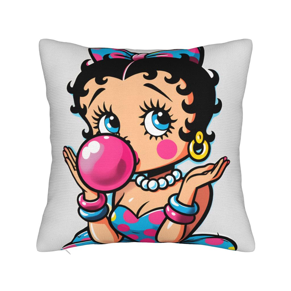 B-Bettys Boops Federa Cuscino Carina Divertente Copricuscino Personalizzato Per Divano Letto Camera da Letto