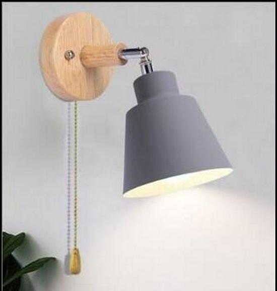 Nordic Creative Solid Wood Wall Lamp for Bedrooms, Hallways, and Children's Rooms