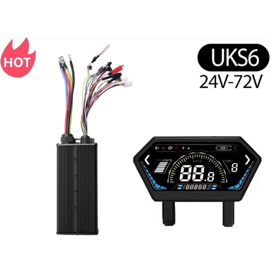 KUNRAY XYD-UKC6 3000W Controller Motore BLDC per E-Bike 100A Display Onda Sinusoidale Accessori per Scooter Elettrico Senza Spazzole Tensione 48V