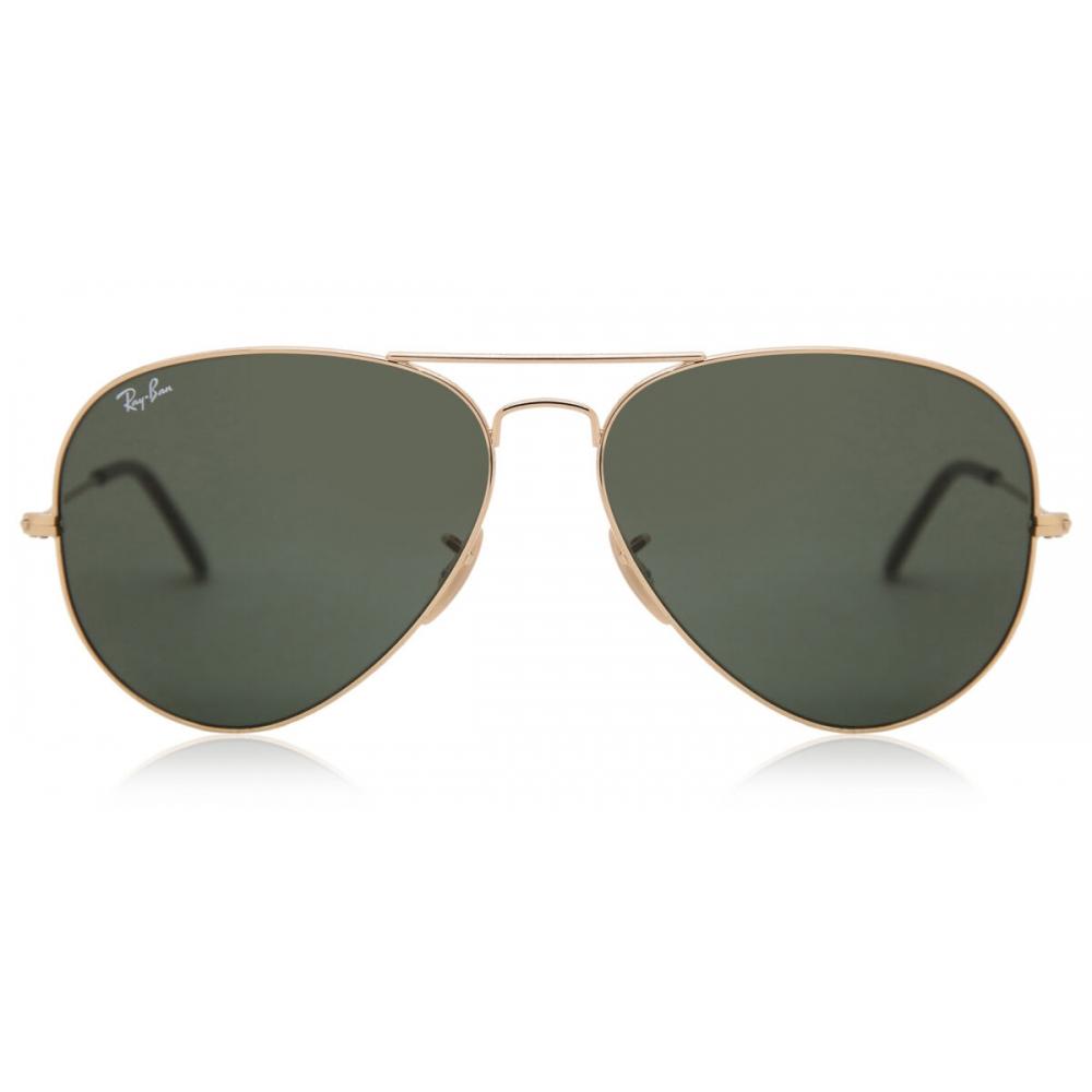 

Ray Ban Rb3025 Aviator Большие Металлические 181 Солнцезащитные очки Унисекс Gold/58-14-135