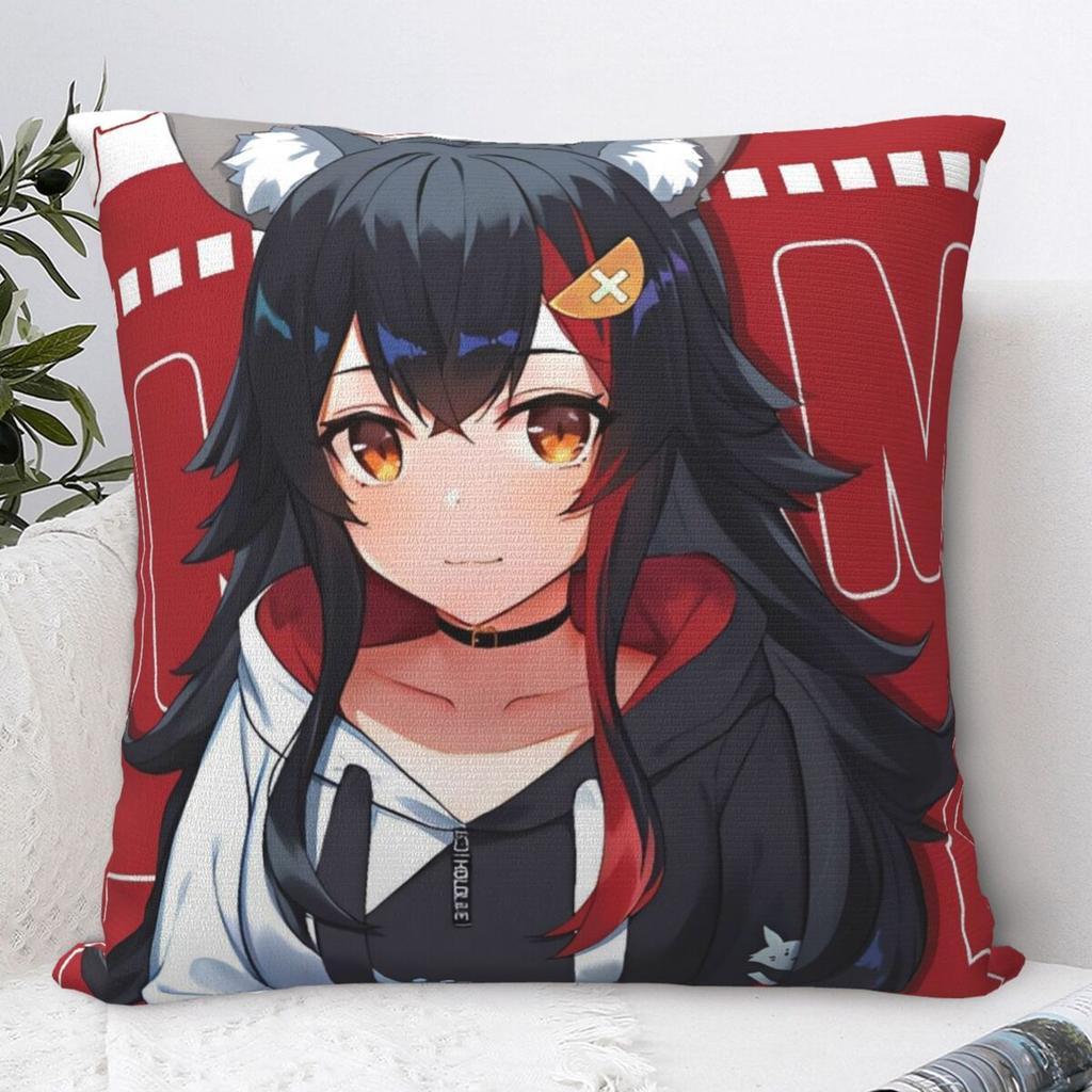Kissenbezug Anime Ookami Mio Design Kissenbezug Kawaii Kissenbezug Für Wohnzimmer Stuhl Kissenbezüge