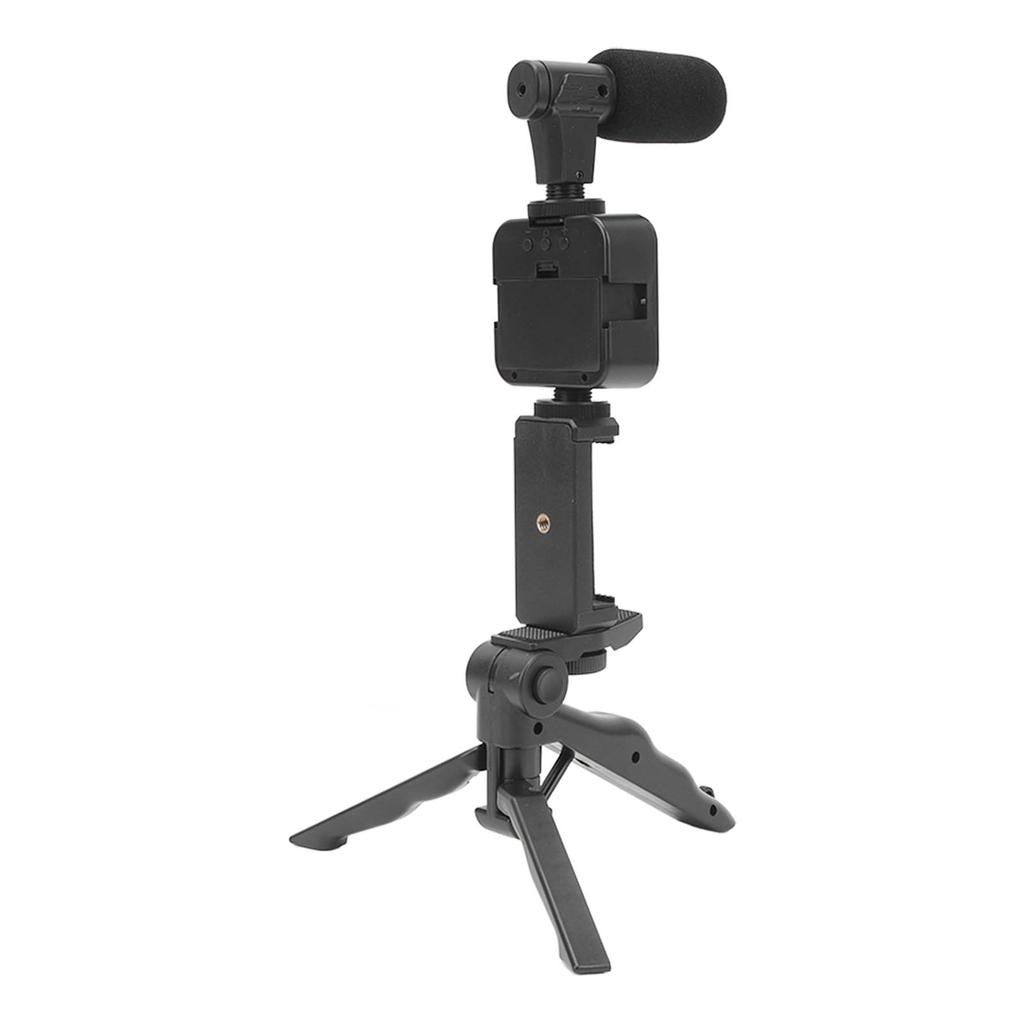 Zestaw Akcesoriów do Lampy LED do Wideo Na Kamerę Zawiera Lampę LED do Wypełniania Światłem Klips do Telefonu Statyw