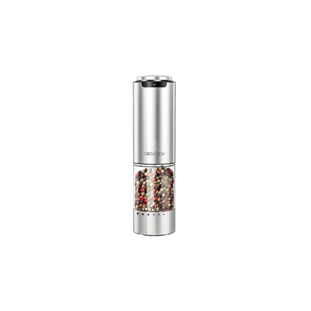 

Circle Joy Electric Pepper Grinder, Rechargeable Home-Use Sichuan Pepper Black Pepper Sea Salt Grinder Seasoning Bottle Jar, Single Pack сірий