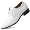 Chaussures Blanches en Cuir Style Coréen pour Homme: Chaussures Respirantes Décontractées et de Performance pour Mariage Printemps/Automne