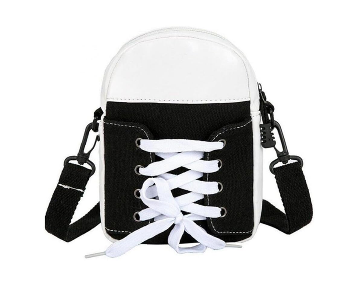 Женская холщовая сумка через плечо Huimei в форме обуви, Креативная и уникальная сумка-кроссбоди, Сумка, Кошелек, Мужская сумка, Легкая, Стильная, Милая, Компактная