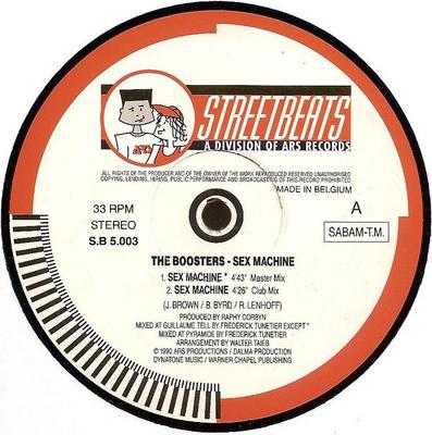 12palcová deska BOOSTERS / HOUSEFORCE - Sex Machine SB5003 Streetbeats 1990 Belgie Dance & Electronica Použitá
