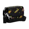 COACH Charter Pebble Leather Combo Bag , Shoulder Bag , Crossbody Bag Small Women's Black (Unisex) Crossbody Bags CN622 BLC